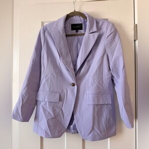 Banana Republic Purple Blazer Tailored Fit Notched Lapels